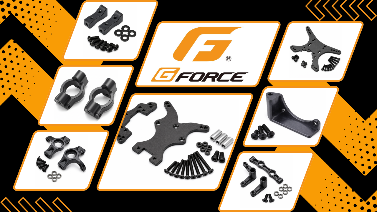 New Pre Order from G-Force: Alloy and Carbon Performance Parts Collection for Serious RC Tuners