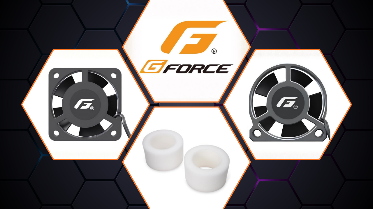 New from G-Force: BB Sport Inner Sponges Arrive with High RPM Cooling Fan for RC Enthusiasts