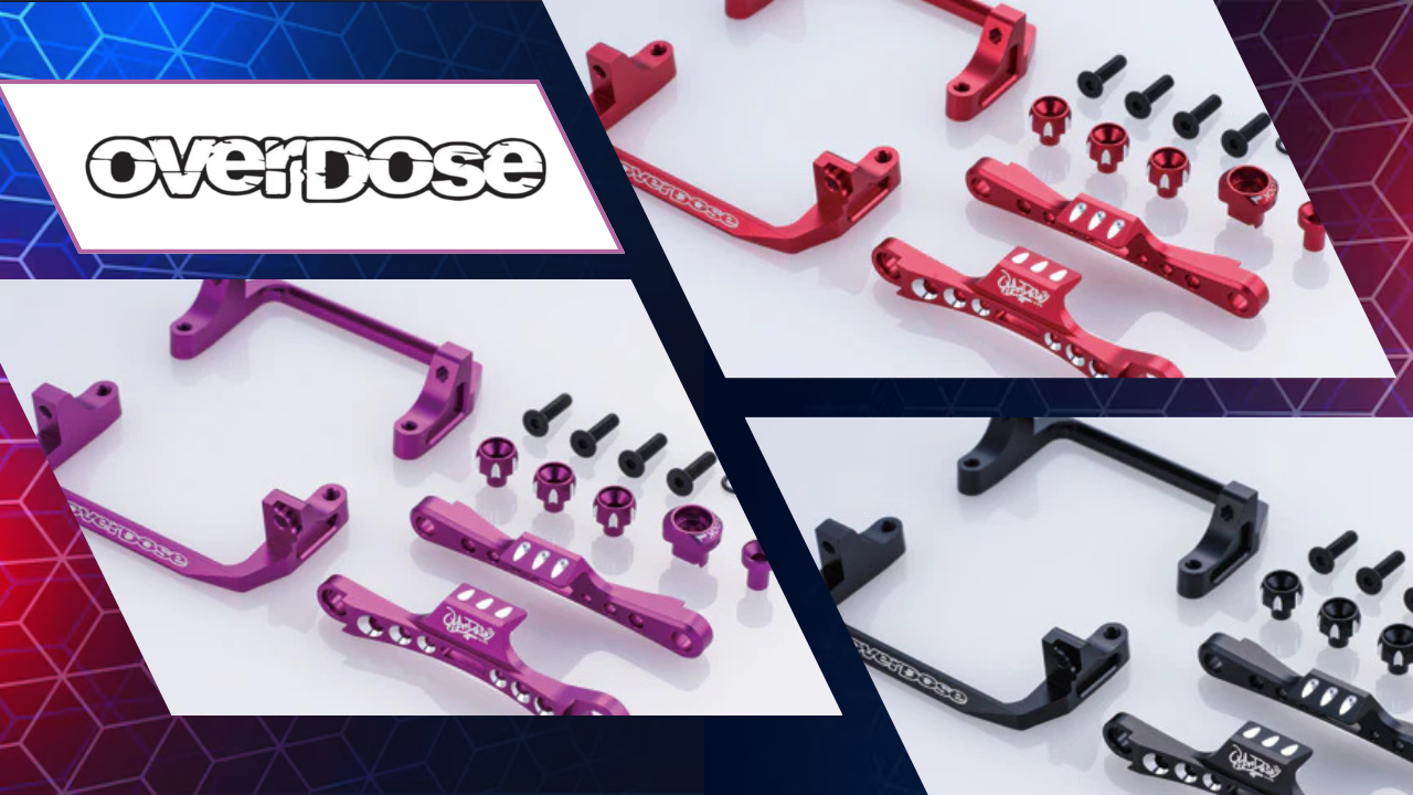 New Pre Order from OVERDOSE: Type-2 Aluminum Battery Holders for Galm Chassis (REPRODUCTION)