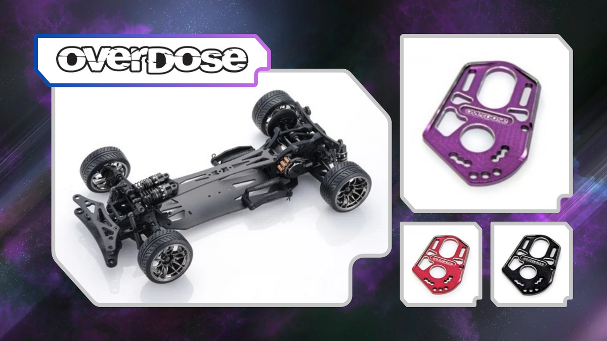 New Pre Order from OVERDOSE: GALM ver.2 Anti+ Chassis Kit Returns With High Mount Motor Plates (RESTOCK)