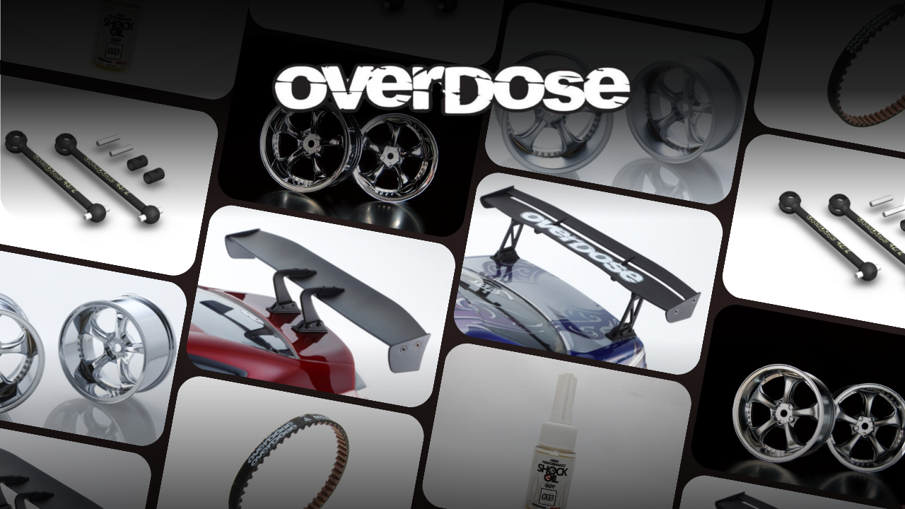 New Pre Order from OVERDOSE: RC Components Support Smooth Motion and Handling (Reproduction)