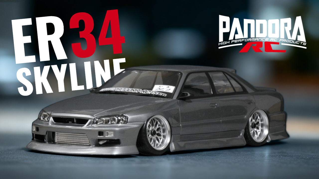 New from Pandora RC: ER34 SKYLINE 4Dr Body Shell Showcasing Late-90s JDM Street Character