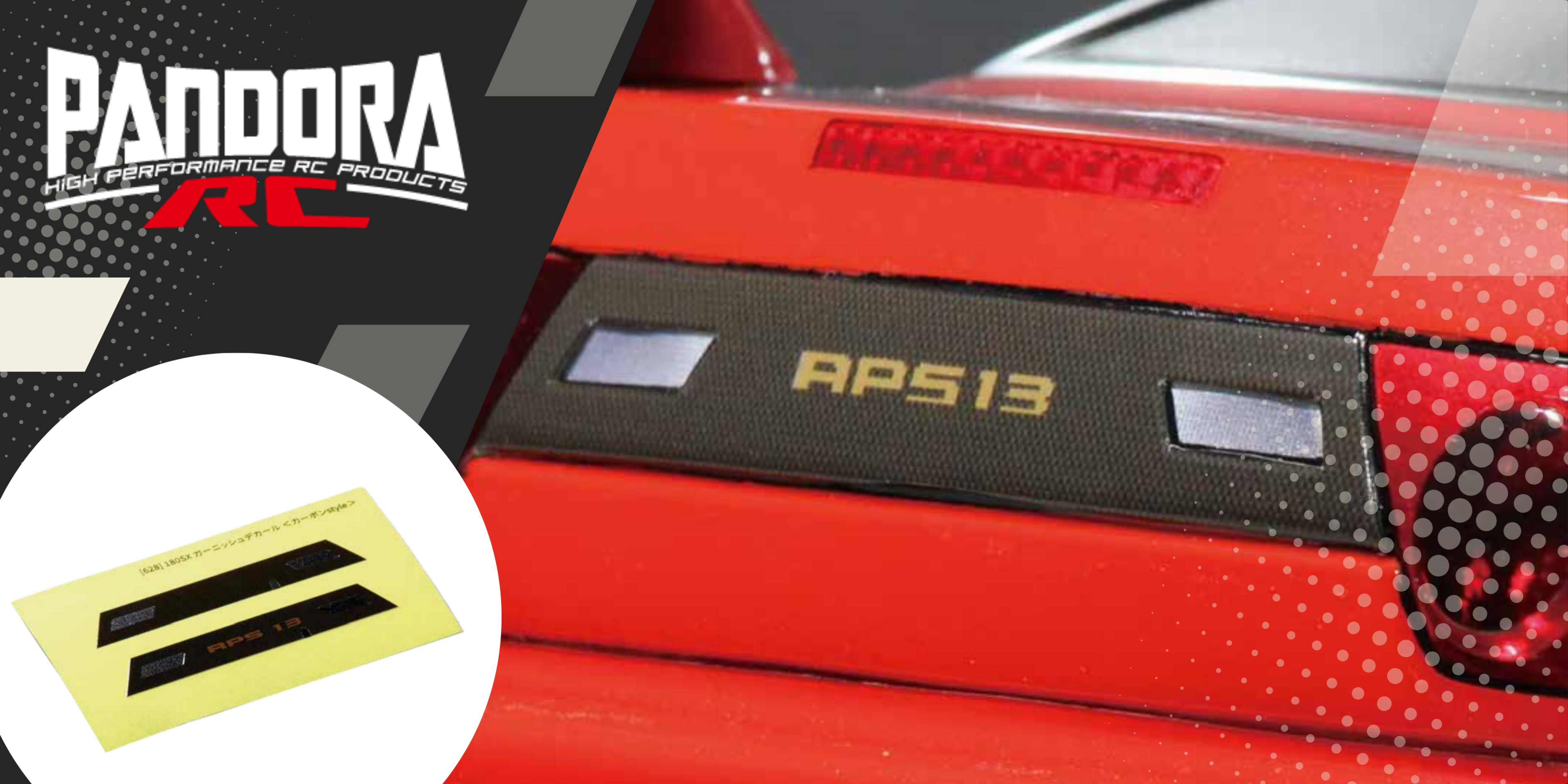 New from Pandora RC: Fresh Panel Detailing Using the VGP-628 180SX Garnish Decal