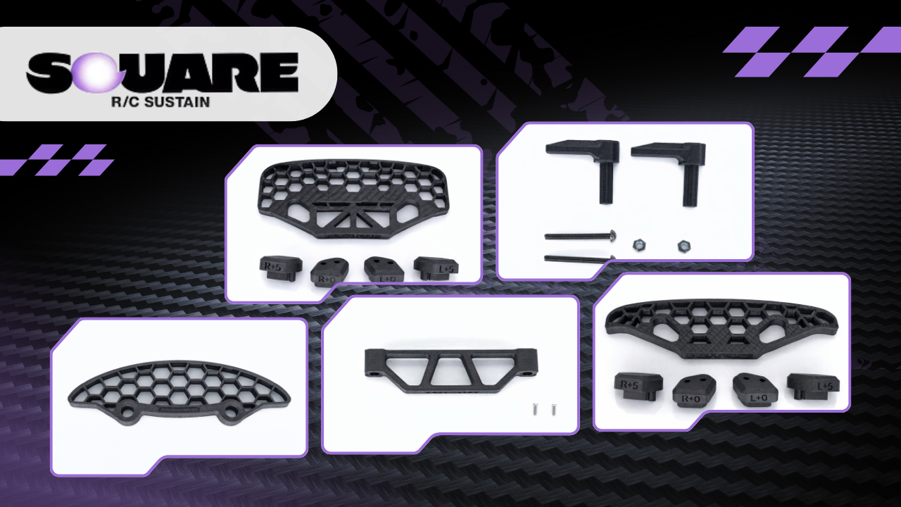 New from Square: Component Guards and Retainer Hardware for Your TT-02 and TA08 Kits
