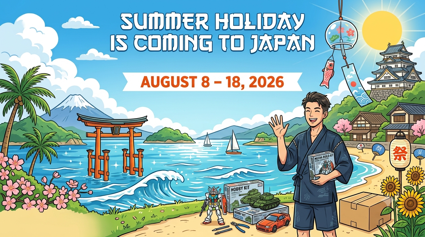 🌞 Summer Holiday is Coming to Japan: CLOSED 8-18th AUG