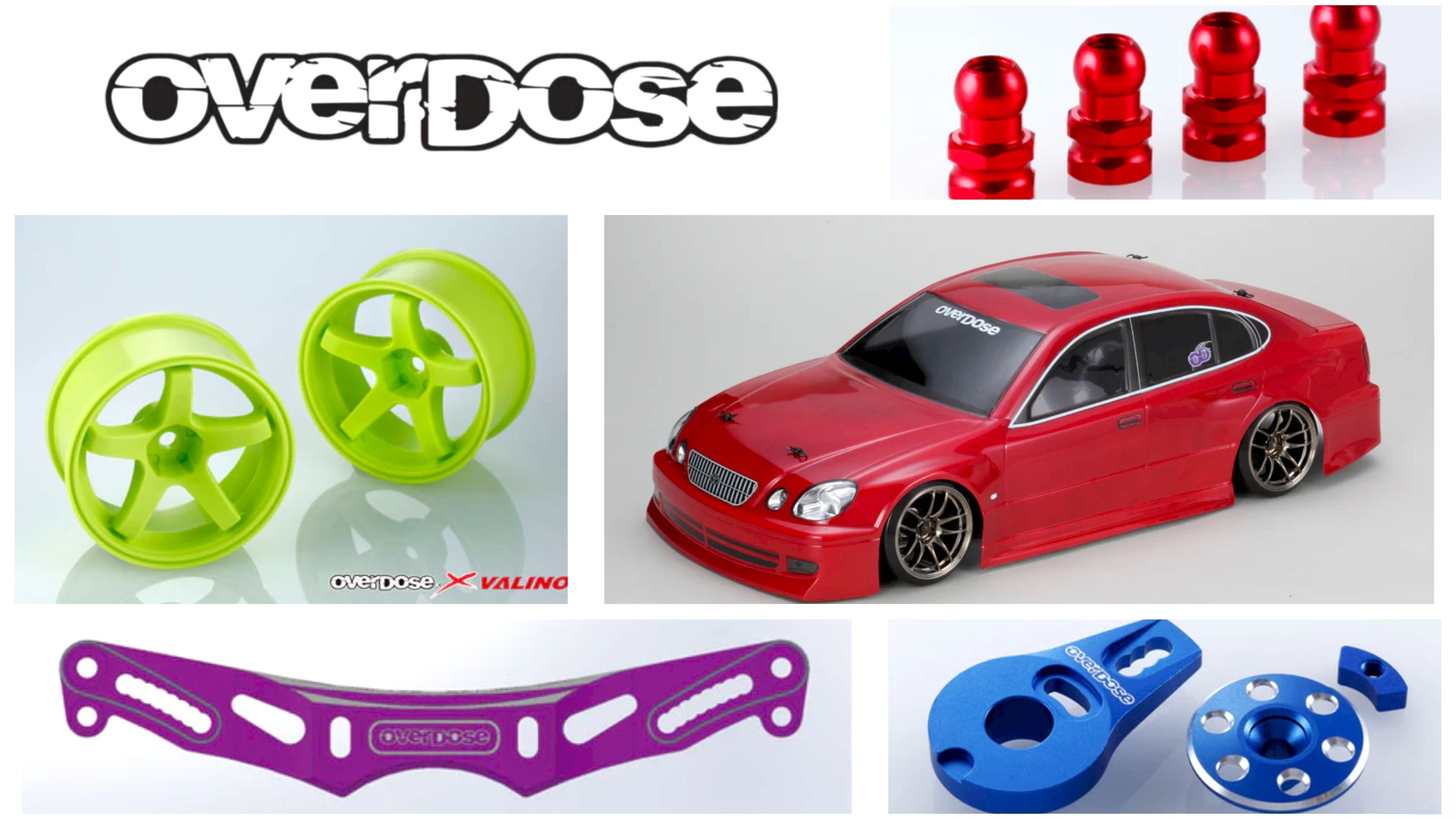 Breaking Limits: Overdose’s Premium RC Accessories in Bold Colors for Serious Drift Car Mods
