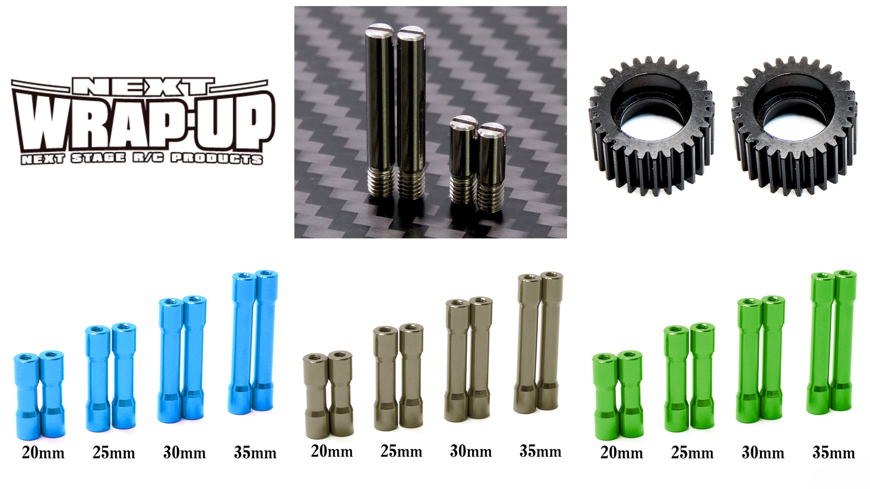 New from Wrap-Up Next: Drift Machine Makeover Kit - Silent Gears, Angle Stoppers & Colorful Frame Accents