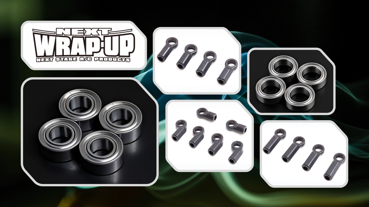 New from Wrap-Up Next: Ball End Linkage Sets And J-SPEC Bearings For Chassis Optimization