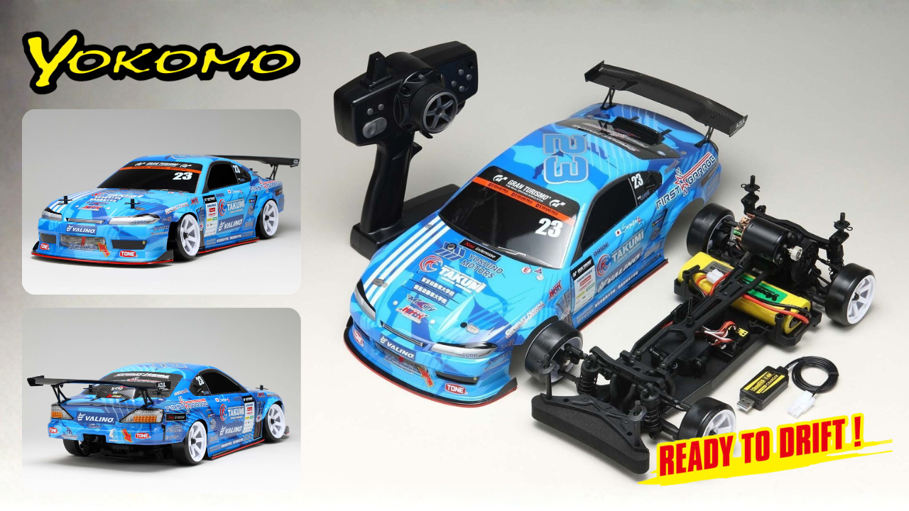 New from Yokomo: Ready to Drift Mercury SAYAKA Special S15 Complete Car Package Arrives