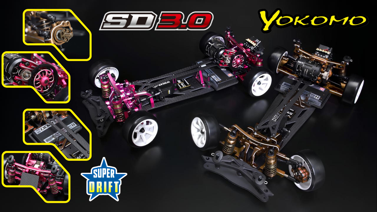 New from Yokomo: SD3.0 Super Drift Competition Kits Highlighted in Pink and Bronze Editions