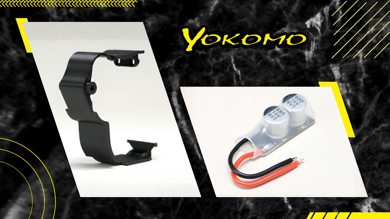 New from Yokomo: Dust Protect Gear Cover and Capacitor Extend Your RC Car Endurance