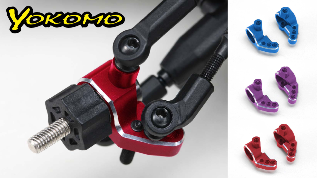 New from Yokomo: Aluminum Steering Blocks Gain Sharper Direction for Racing