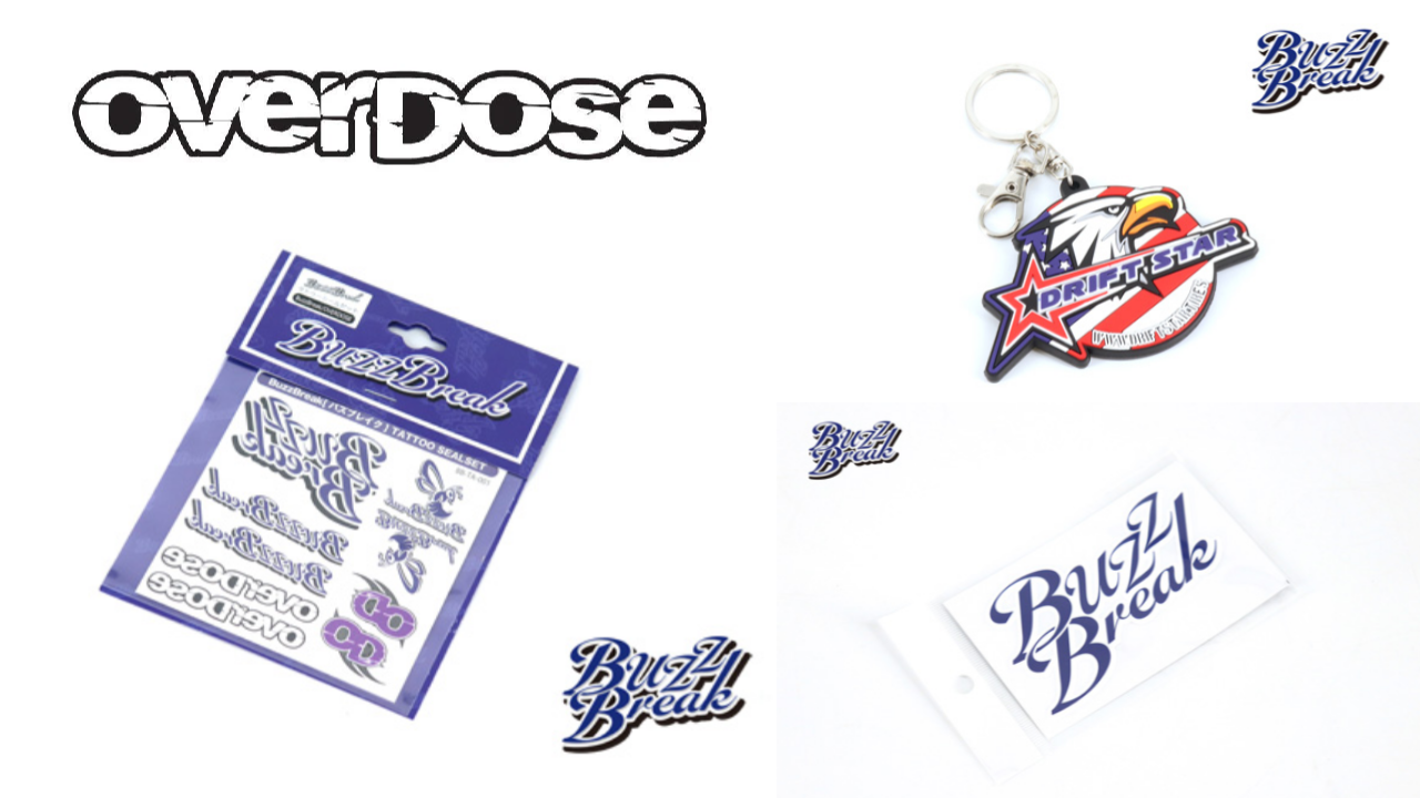 New from OVERDOSE: Bold Designs Stickers, Key Holders, and More for RC Enthusiasts