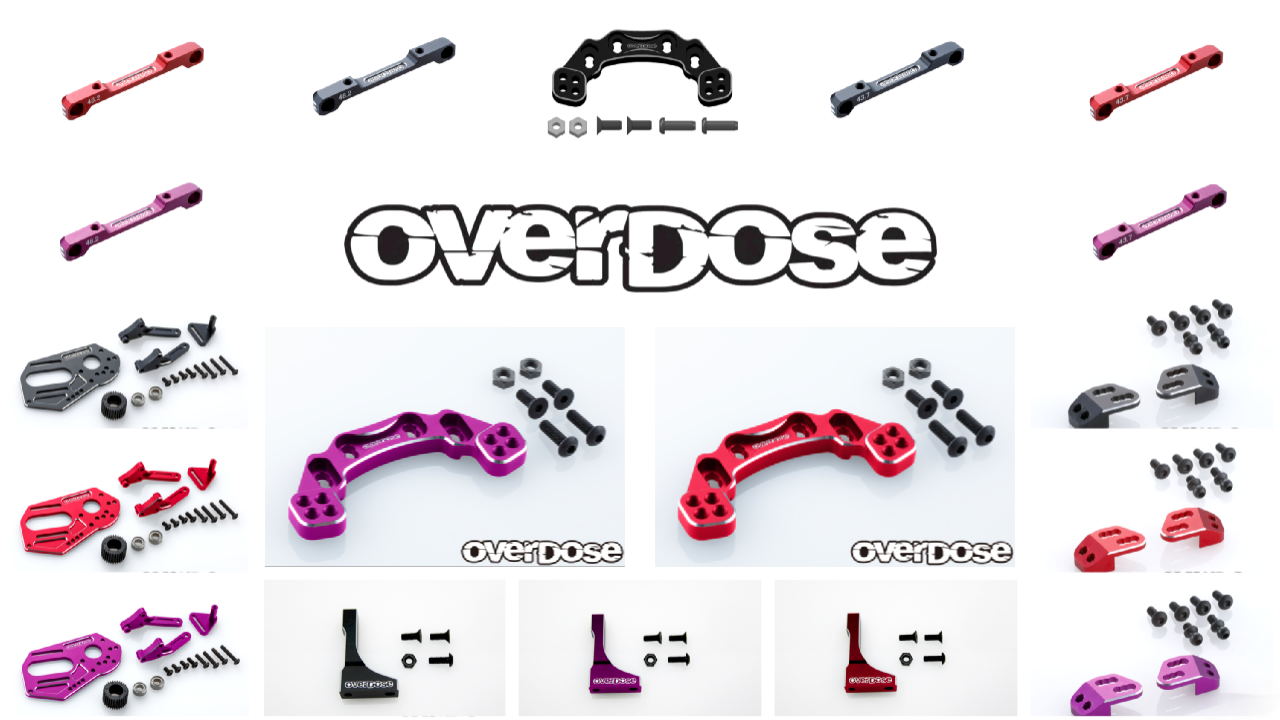 OVERDOSE (Re-Production): Personalize Your Build with OVERDOSE's Colorful Aluminum Upgrades