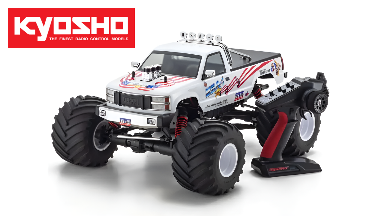 Conquer Rough Terrain with the Kyosho USA-1 VE Monster Truck: Power, Durability, and Off-Road Thrills in Every Adventure