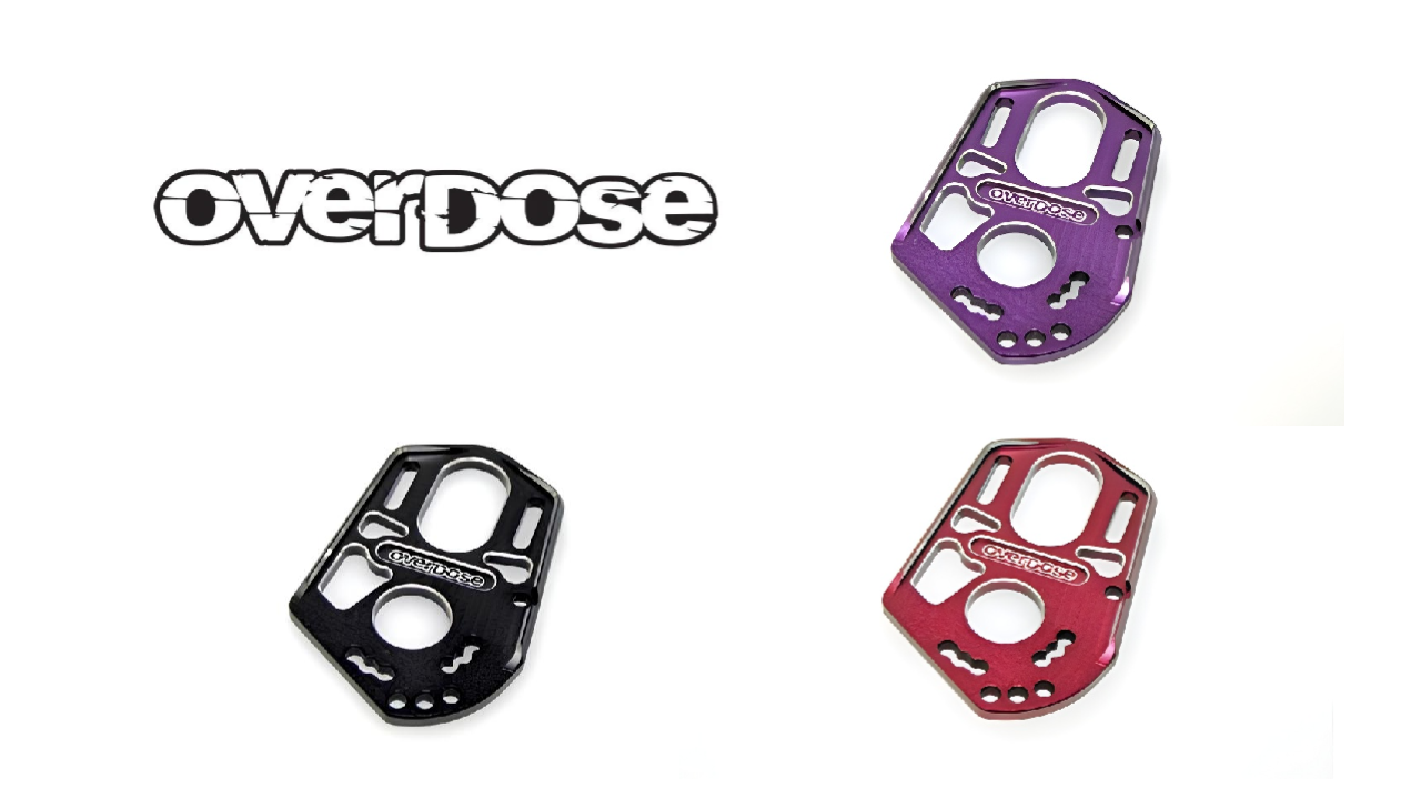 New from OVERDOSE: High Mount Motor Plates in Bold Shades for