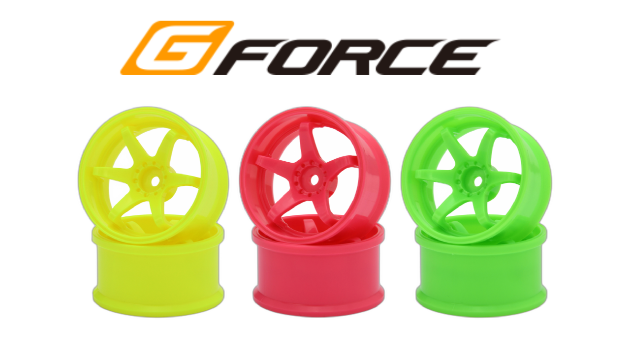 New from G-Force: Stylish N-Type and N-6 Wheels Lineup for Passionate RC Drift Fans
