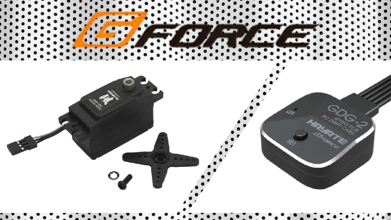 New from G-Force: GDG-2 Drift Gyro and Hayate Servo for Dynamic Control Performance