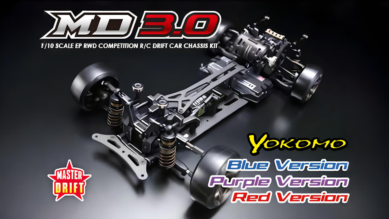 New from Yokomo: Limited Edition Master Drift MD3.0 Models for Dedicated Drift Racers