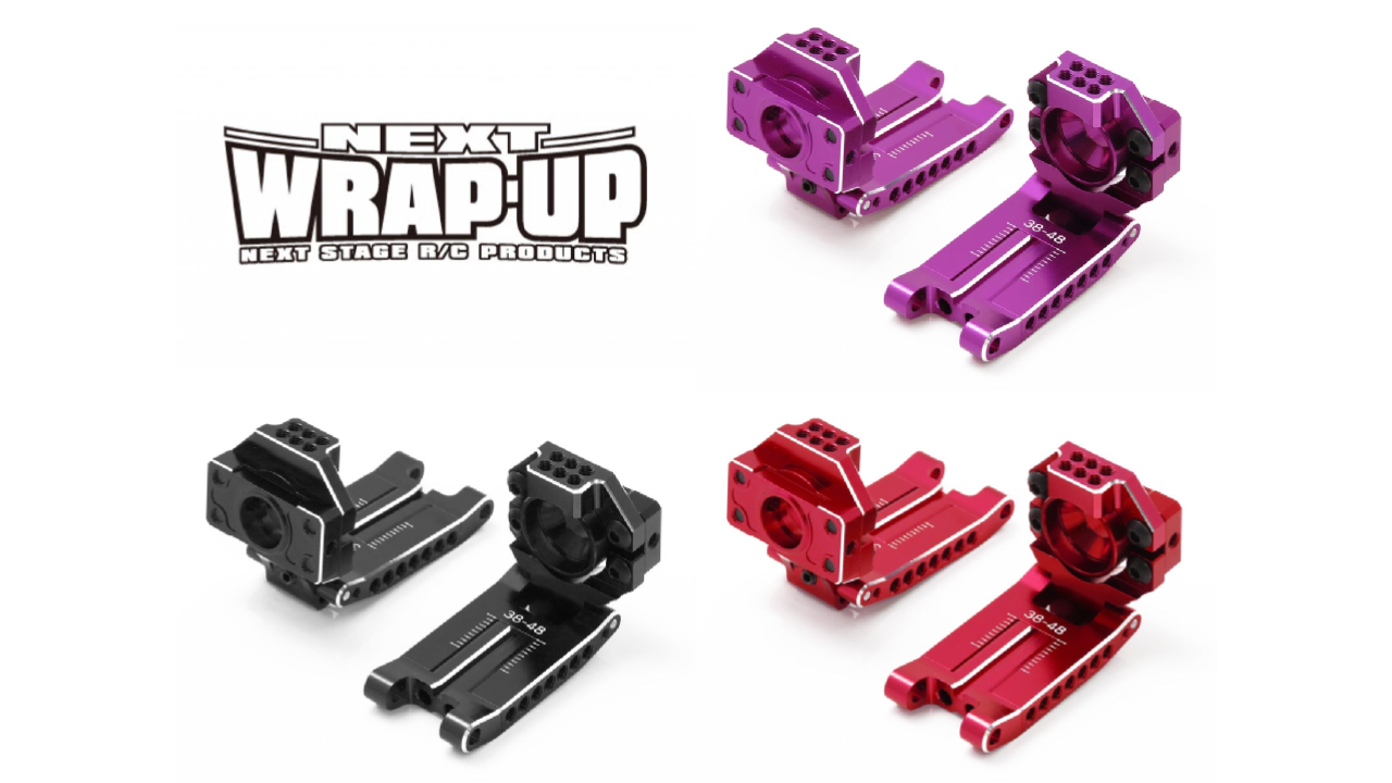 New from Wrap-Up Next: Transform Your RC Performance with FGS-2 Geometry Suspension in Three Stunning Colors