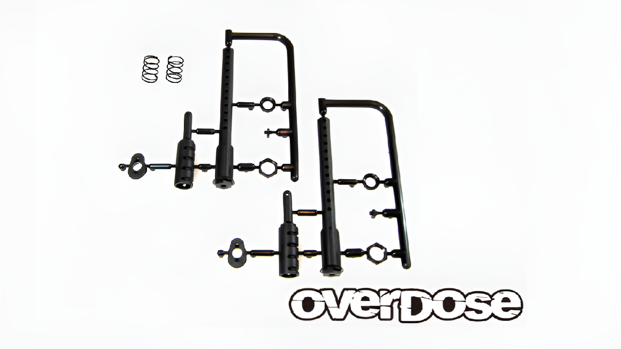 New from OVERDOSE: OD1638b Real Body Catch Set – The Key to Superior RC Performance