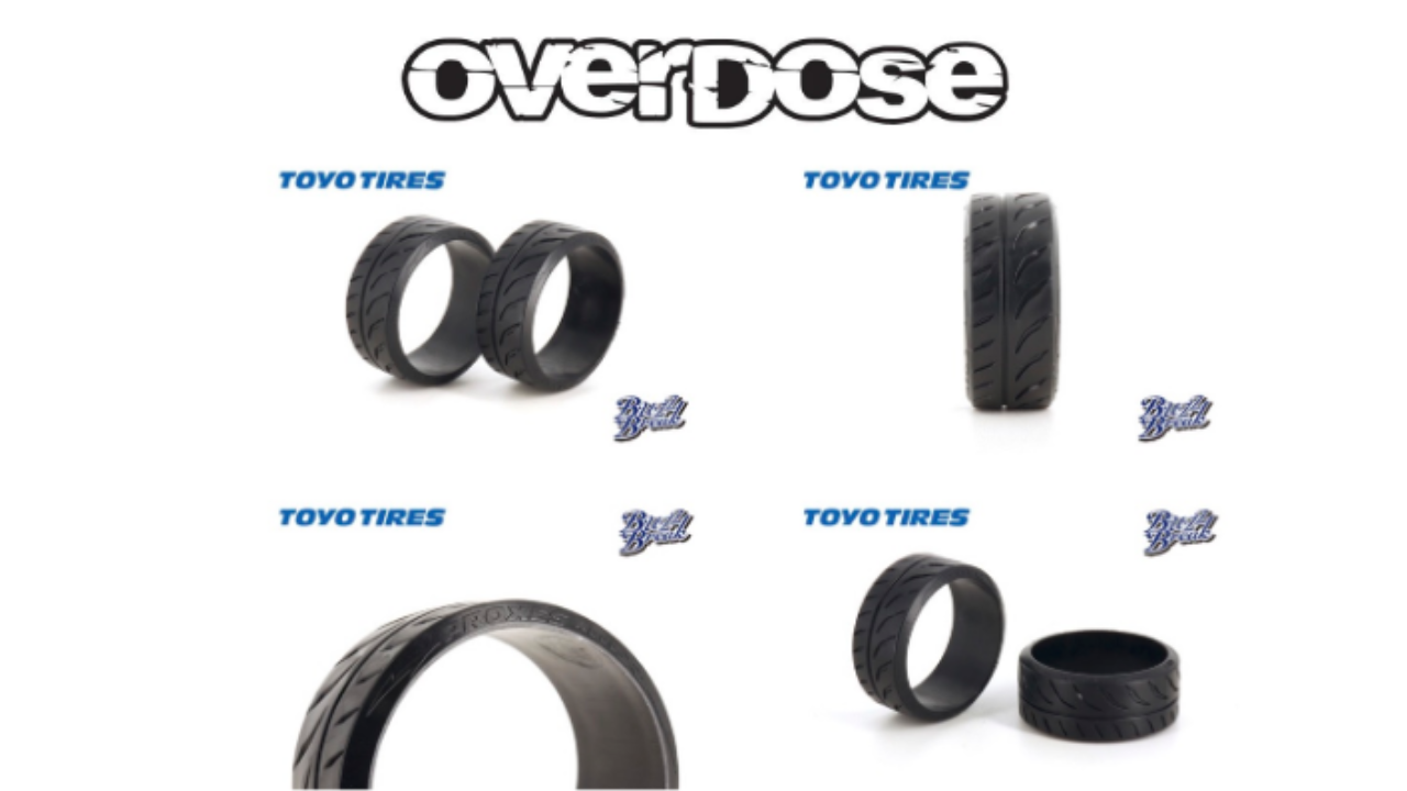 New from OVERDOSE: Drift Like a Pro with the BB-RT-004 Toyo Tires PROXES R888R 26mm Set!