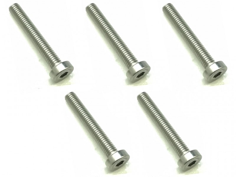 Square CSL-320 Raw head stainless steel CAP bolt M3x20 5 pieces - BanzaiHobby