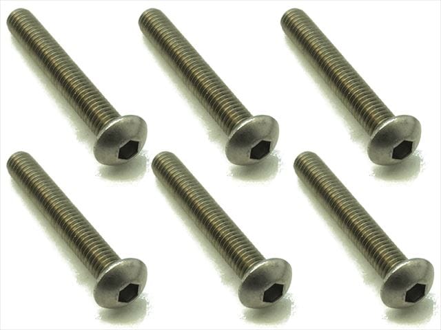 SQUARE NTR-320 Titanium hex pan head screw 3×20 (6 pcs.) - BanzaiHobby