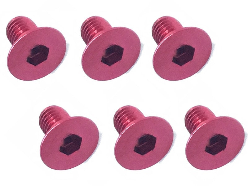 Square SAX-306R 3x6 Hex Countersunk Screw (Red/6 pieces)