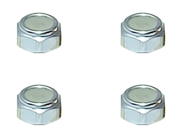 Square SGX-02US Aluminum thin nylon nut M2 (silver) 4pcs - BanzaiHobby