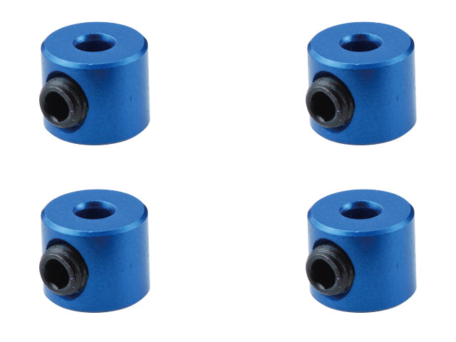 Square SGX-17BY Aluminum linkage stopper, 2mm (Dark Blue), 4 pcs - BanzaiHobby