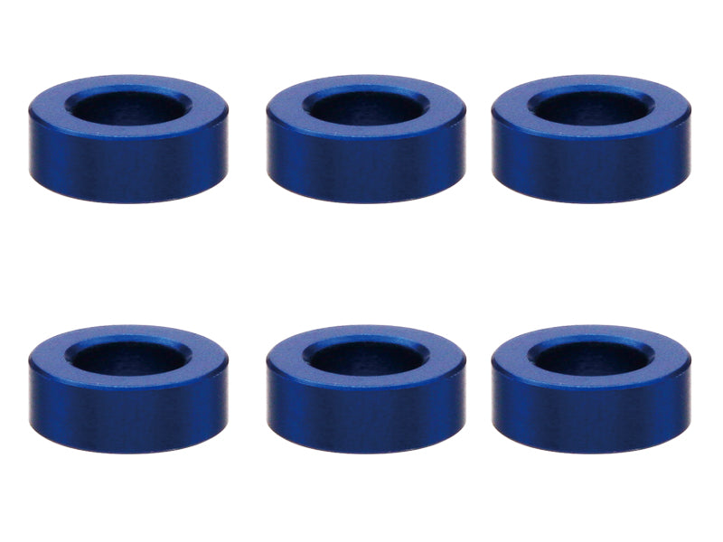 Square SGX-920BY M3 Aluminum Color φ5.5×3×2.0t (Dark Blue) 6pcs - BanzaiHobby