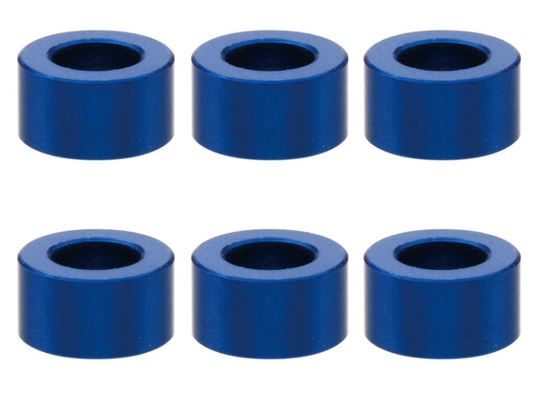Square SGX-930BY M3 Aluminum Color φ5.5×3×3.0t (Dark Blue) 6pcs - BanzaiHobby