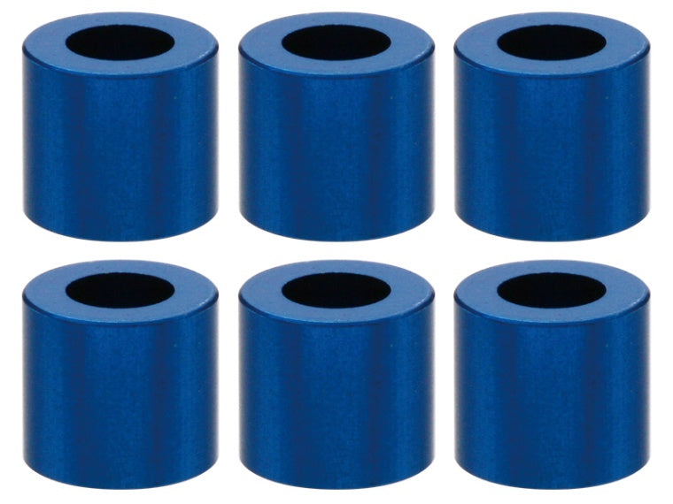Square SGX-950BY M3 Aluminum Color φ5.5×3×5.0t (Dark Blue) 6 pcs - BanzaiHobby