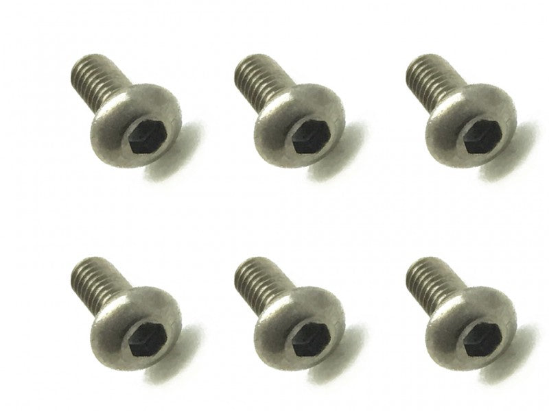 Square NTR-205 2x5 Titanium hex Pan Head Screw (6 pcs.) - BanzaiHobby