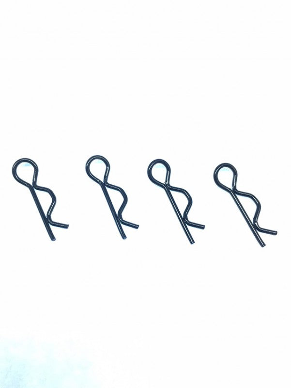 Square SGF-06BK Body Hook Pin 7mm (Black) 4pcs - BanzaiHobby