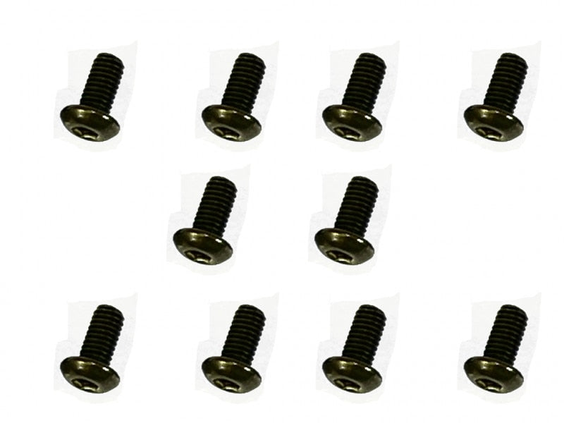 Square NFR-306 S-Flex titanium M3 hex botambis M3x6mm 10pcs - BanzaiHobby