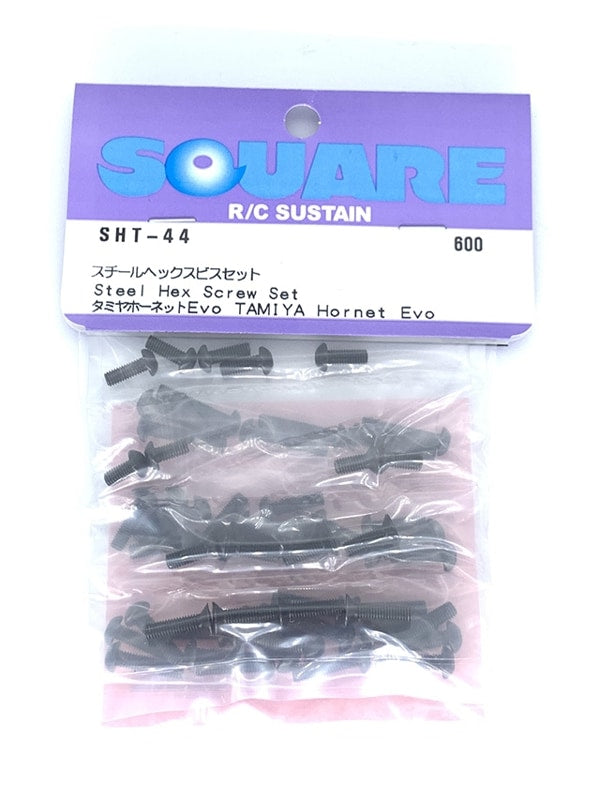 Square SHT-44 Steel Hex Screw Set (for Tamiya Hornet Evo)