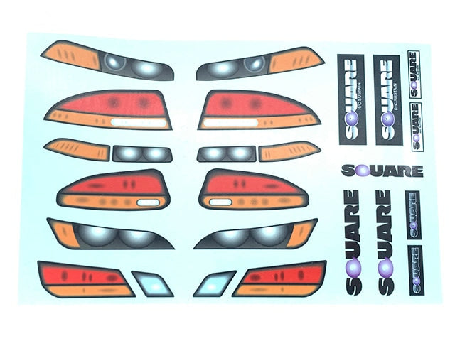 Square SGD-7 Light Decals for Touring Cars