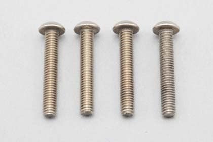 Yokomo ZC-BH318TA M3 x 18mm BHS Screws (4 pieces) Titanium Hexagonal Hole