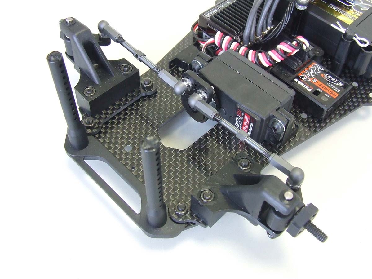 Kawada M334 M300GT2R Chassis Kit 1/12 DD Car Carbon Chassis (Mini Rubber Tires) - BanzaiHobby