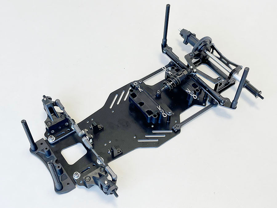Kawada M5103 M500GT3 Chassis Kit 1/10 DD Car FRP Chassis (TC Rubber Tires) - BanzaiHobby