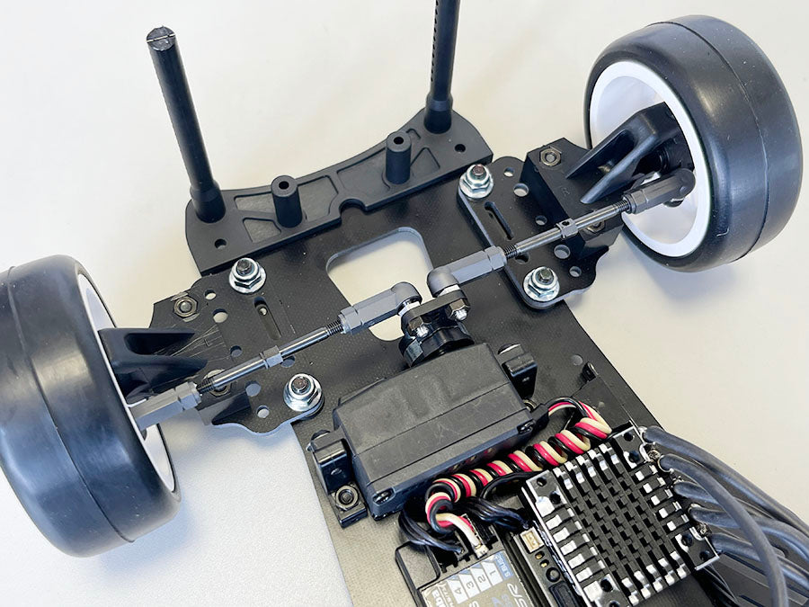Kawada M5103 M500GT3 Chassis Kit 1/10 DD Car FRP Chassis (TC Rubber Tires) - BanzaiHobby
