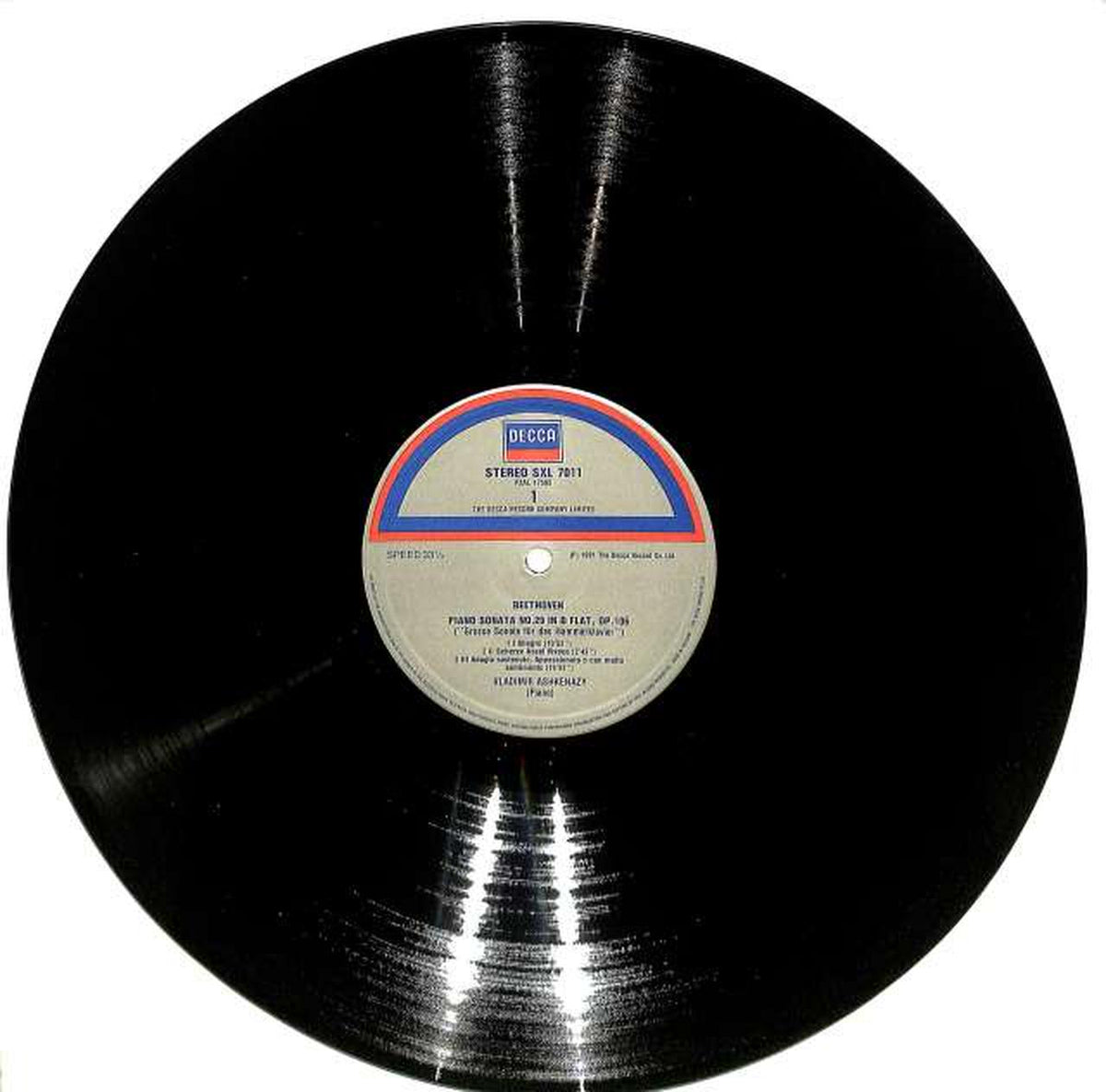 Decca (imported, English) Beethoven 'Hammer Lavia' Ashkenazy SXL-7011