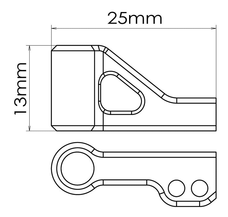 Wrap-Up Next 0742-FD Dual Purpose Arm (Black) - BanzaiHobby