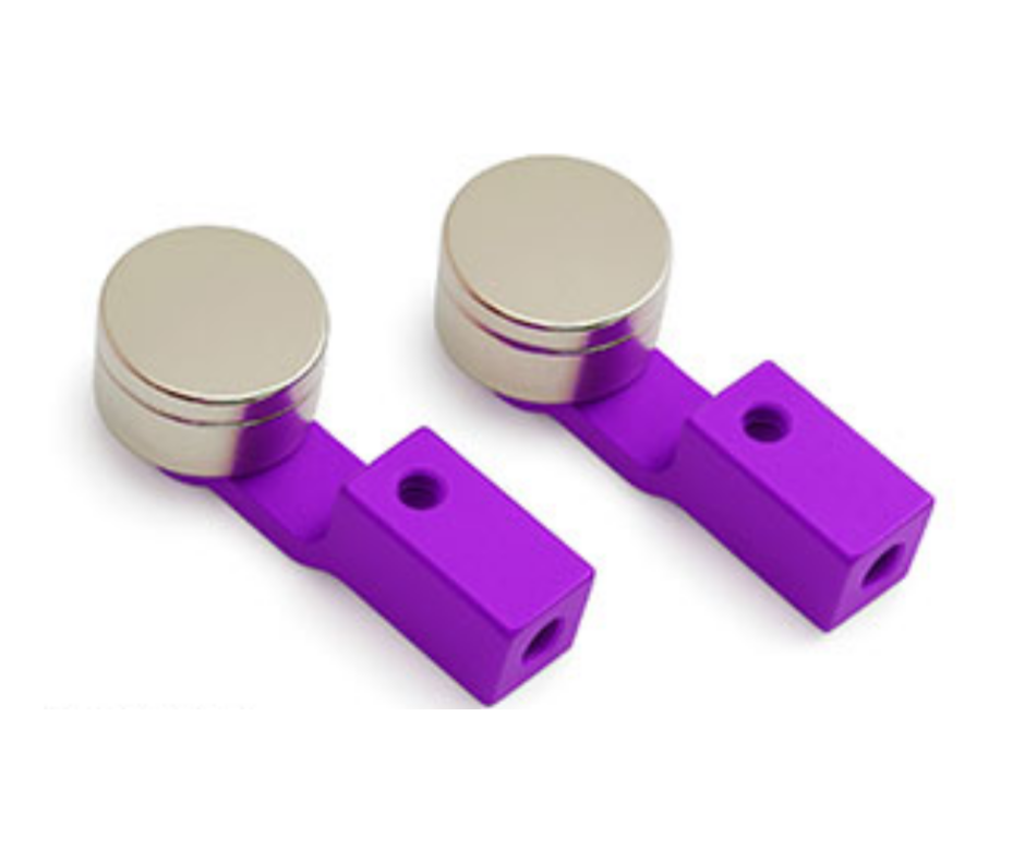 Wrap-Up Next 0809-FD Short Low Height Body Mount (Purple/With Magnet) - BanzaiHobby