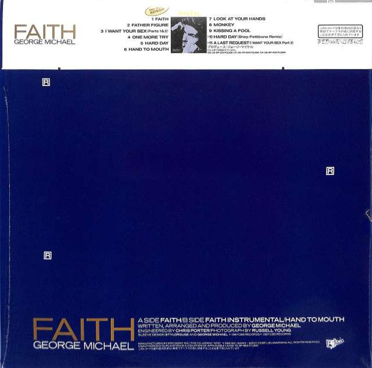 EPIC Sony George Michael "FAITH" 12.3P-853