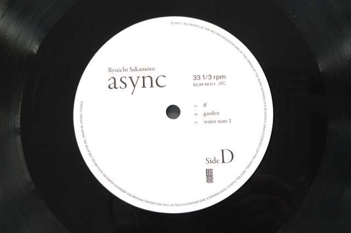 COMMMONS ASYNC Ryuichi Sakamoto RZJM-86312-3 RZJM-86312-3