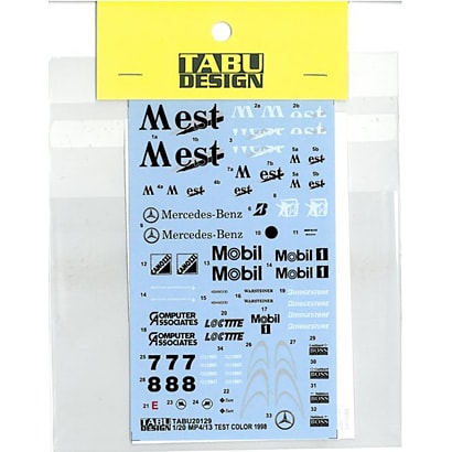 Tabu Design 20129 1/20 MP4/13 Test 1998 - BanzaiHobby