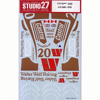 Studio27 DC849 1/12 Wolf WR1 197 - BanzaiHobby